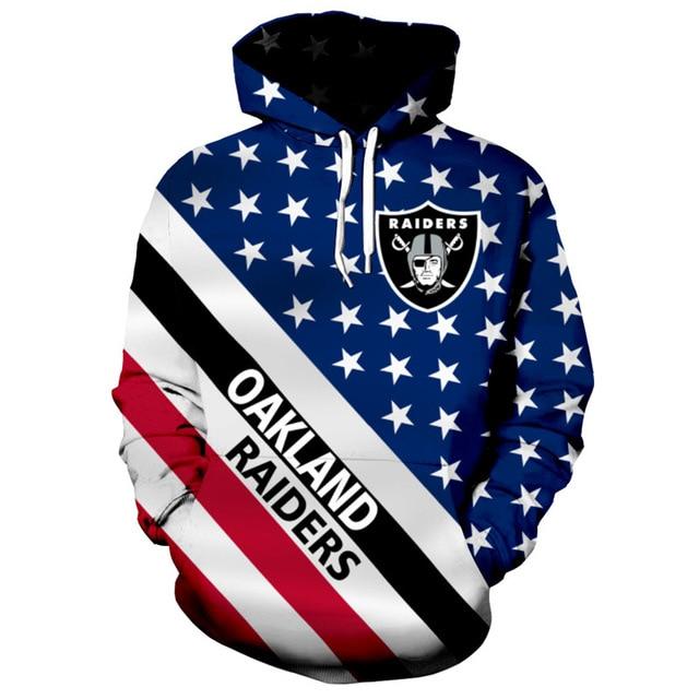 American Flag Las Vegas Raiders 3D Hoodie