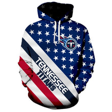 Load image into Gallery viewer, American Flag Tennessee Titans 3D Hoodie