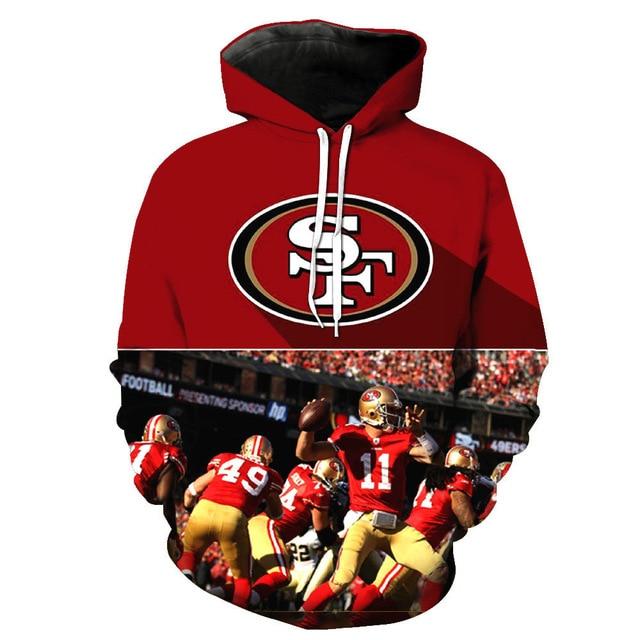 San Francisco 49ers 3D Hoodies