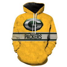 Load image into Gallery viewer, Green Bay Packers 3D Yellow Hoodies