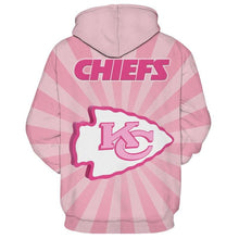 Load image into Gallery viewer, Tackle Cancer Kansas City Chiefs 3D Hoodie