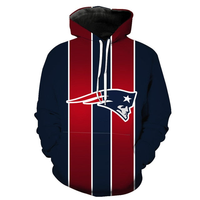 New England Patriots 3D Hoodie