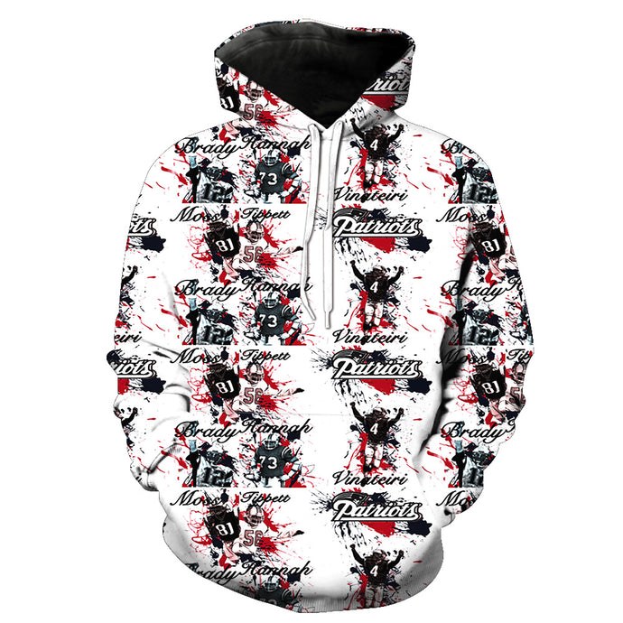 New England Patriots 3D Hoodie