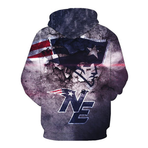 New England Patriots 3D Hoodie