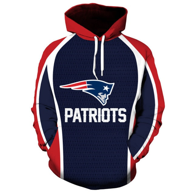 New England Patriots 3D Hoodie