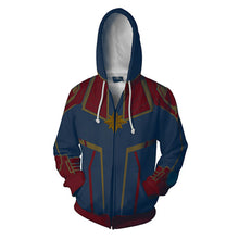 Load image into Gallery viewer, Captain Marvel Hoodie &amp; Zipper
