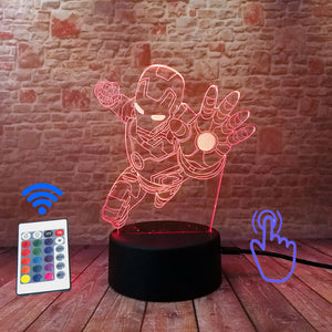 Iron Man 3D Illusion LED Night Light