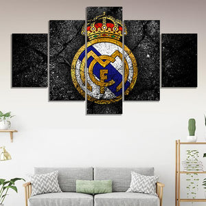Real Madrid Rock Style Wall Canvas