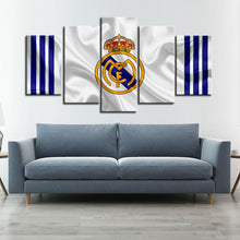Load image into Gallery viewer, Real Madrid Fabric Flag 5 Pieces Wall Painting Canvas