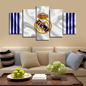 Real Madrid Fabric Flag Canvas