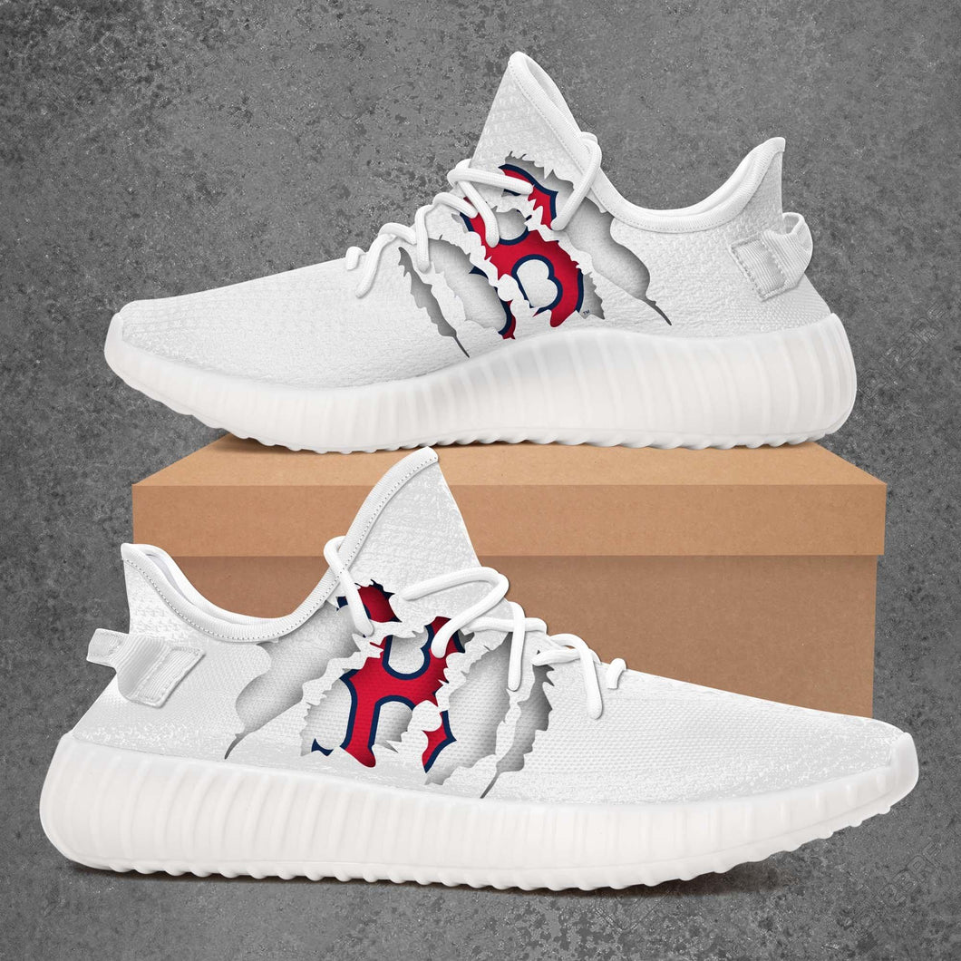 Boston Red Sox Casual 3D Yeezy Shoes