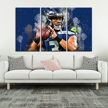 Load image into Gallery viewer, Russell Wilson Seattle Seahawks Wall Art Canvas 2