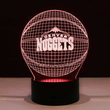 Load image into Gallery viewer, Denver Nuggets 3D Illusion LED Lamp