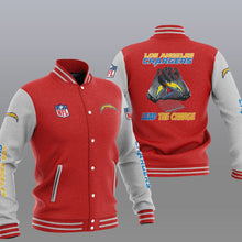 Load image into Gallery viewer, Los Angeles Chargers Casual 3D Letterman Jacket