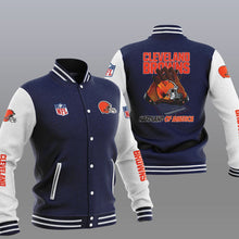 Load image into Gallery viewer, Cleveland Browns Casual 3D Letterman Jacket