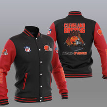 Load image into Gallery viewer, Cleveland Browns Casual 3D Letterman Jacket