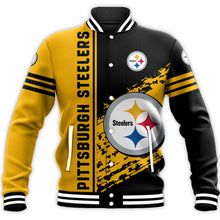 Load image into Gallery viewer, Pittsburgh Steelers Ultra Cool Letterman Jacket