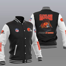 Load image into Gallery viewer, Cleveland Browns Casual 3D Letterman Jacket