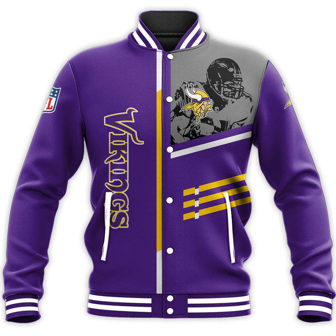 Minnesota Vikings Casual Letterman Jacket