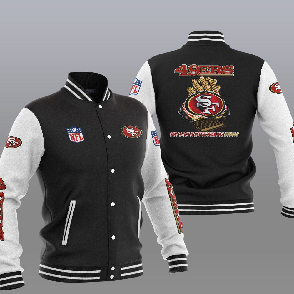 San Francisco 49ers Casual 3D Letterman Jacket