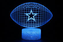 Load image into Gallery viewer, Dallas Cowboys 3D Illusion LED Lamp 1