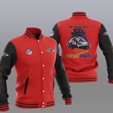 Load image into Gallery viewer, Baltimore Ravens Casual 3D Letterman Jacket