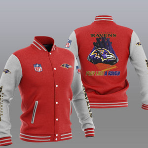 Baltimore Ravens Casual 3D Letterman Jacket