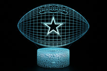 Load image into Gallery viewer, Dallas Cowboys 3D Illusion LED Lamp 1