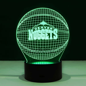 Denver Nuggets 3D Illusion LED Lamp
