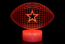 Load image into Gallery viewer, Dallas Cowboys 3D Illusion LED Lamp 1