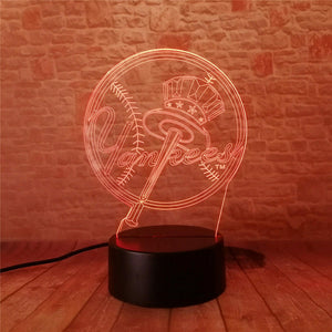 New York Yankees 3D LED Lamp