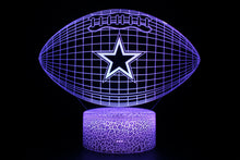 Load image into Gallery viewer, Dallas Cowboys 3D Illusion LED Lamp 1