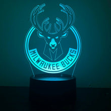 Load image into Gallery viewer, Milwaukee Bucks 3D LED Lamp 1