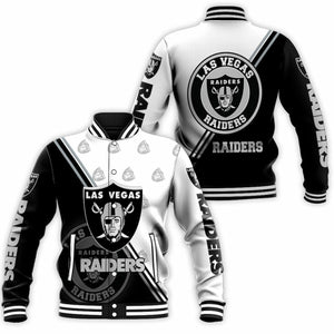 Las Vegas Raiders Casual 3D Letterman Jacket