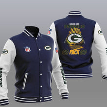 Load image into Gallery viewer, Green Bay Packers Casual 3D Letterman Jacket