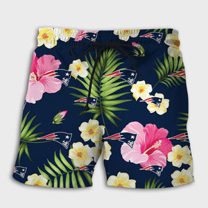 New England Patriots Summer Floral Shorts