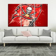 Load image into Gallery viewer, Tampa Bay Buccaneers Paint Splash Wall Canvas 2