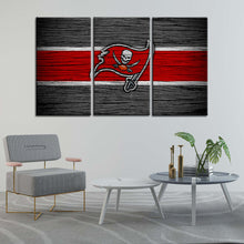 Load image into Gallery viewer, Tampa Bay Buccaneers Wooden Look Wall Canvas 2