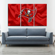 Load image into Gallery viewer, Tampa Bay Buccaneers Flag Look Wall Canvas 2