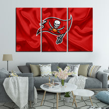 Load image into Gallery viewer, Tampa Bay Buccaneers Flag Look Wall Canvas 2