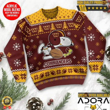 Load image into Gallery viewer, Washington Commanders Ugly Christmas Sweatshirt