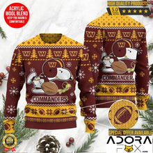 Load image into Gallery viewer, Washington Commanders Ugly Christmas Sweatshirt