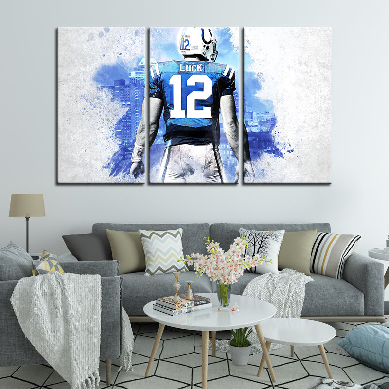 Andrew Luck Indianapolis Colts Wall Art Canvas 2